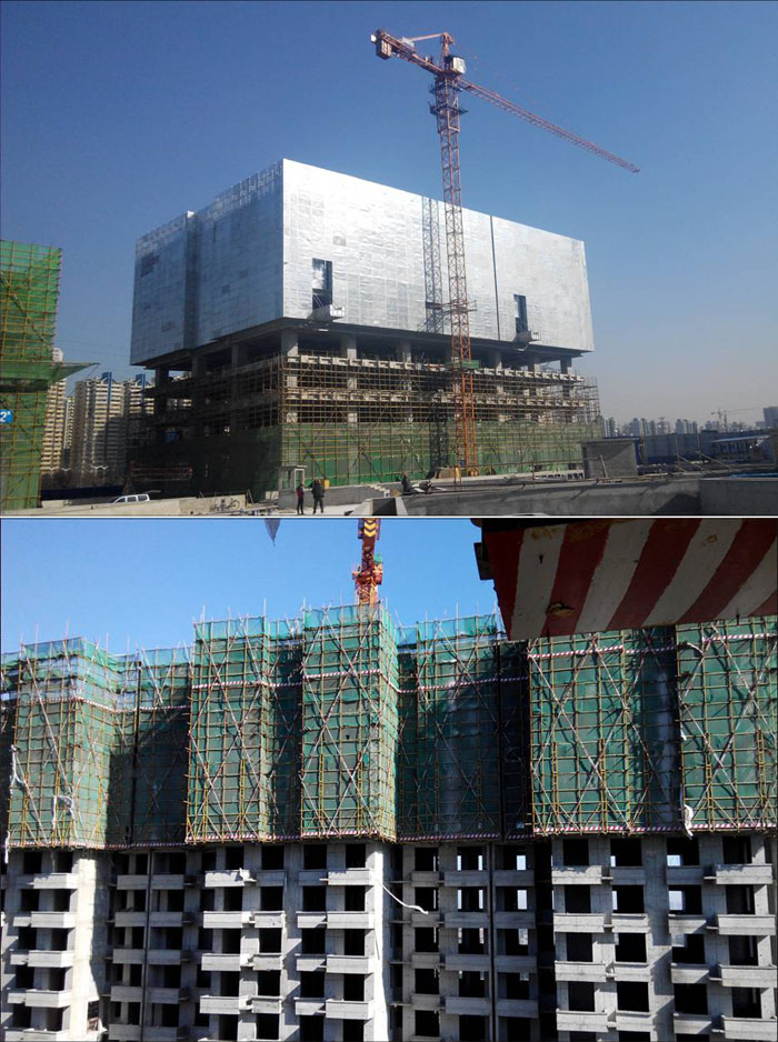 工程建筑施工現場